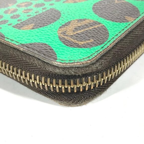 LOUIS VUITTON M60451 Monogram Pumpkin Dot by Yayoi Kusama Zippy Wallet - Picture 6 of 16